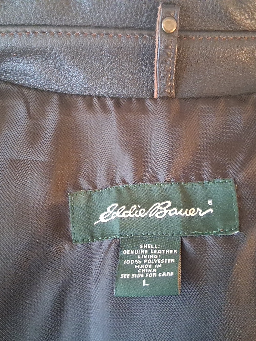Classic Genuine Leather Eddie Bauer A Line Long Coat - Picture 5 of 15